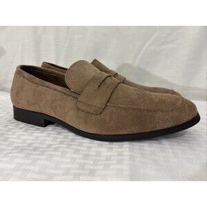 Nick Graham Altred Brown Suede Dress Shoes Loafers Slip Ons 8.5 Penny Loafers